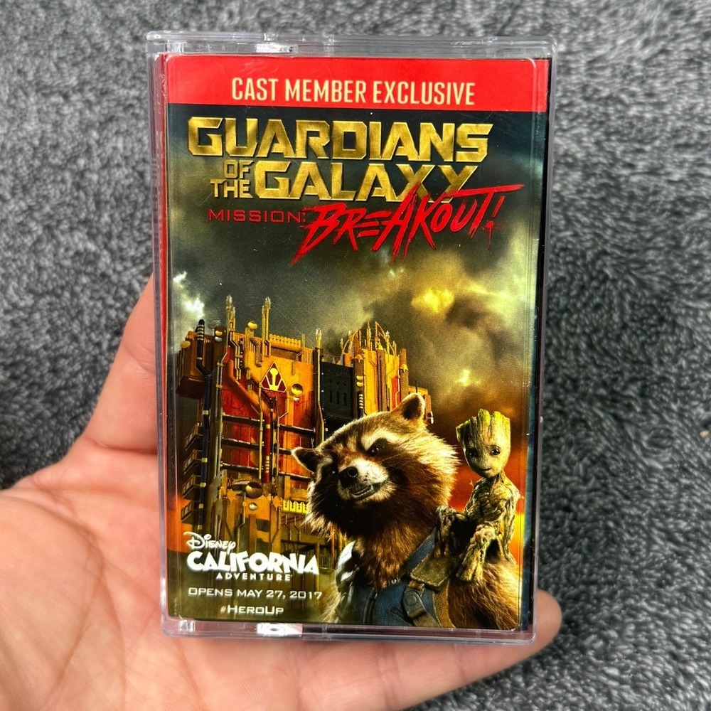Disney Guardians of the Galaxy Mission Breakout Cast Member Exclusive Cassette